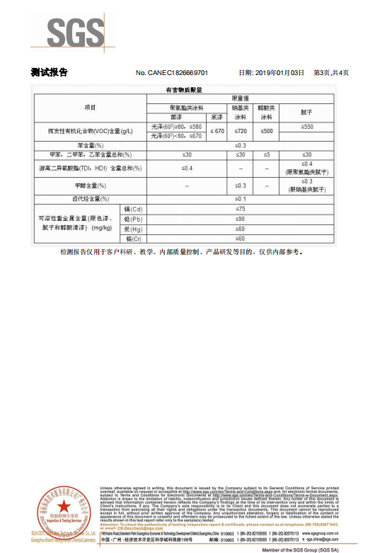 億橙木蠟油底油檢測(cè)報(bào)告