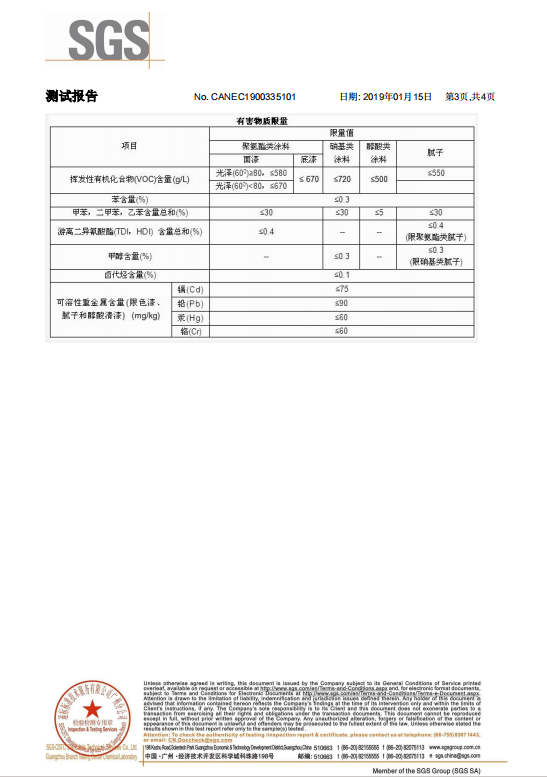 億橙木蠟油面油檢測(cè)報(bào)告